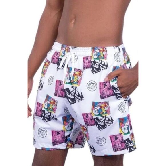 Swiminista x James Peter Henry Mid-Length Board Shorts Size Large - Picture 2 of 7